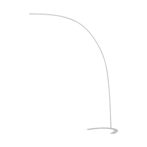 Lindby LED Stehlampe (Bogenleuchte) 'Danua' dimmbar (Modern) in Weiß aus Metall u.a. für Wohnzimmer & Esszimmer (1 flammig,) - LED-Stehleuchte, Floor Lamp, Standleuchte, Wohnzimmerlampe