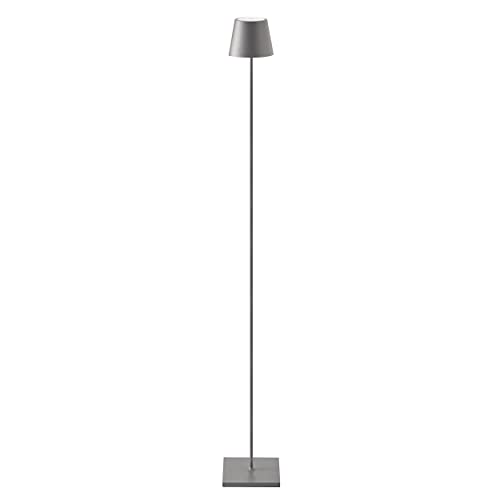 SIGOR Nuindie   Dimmbare LED Akku Stehlampe Indoor &, wiederaufladbar, 24h Leuchtdauer, grau