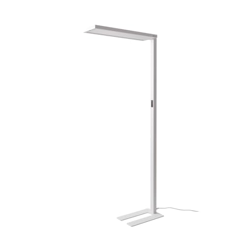 Arcchio LED Stehlampe 'Finix' (Touchdimmer) dimmbar mit Bewegungsmelder (Modern) in Weiß aus Aluminium u.a. für Arbeitszimmer & Büro (1 flammig,) - LED-Stehleuchte, Floor Lamp, Standleuchte