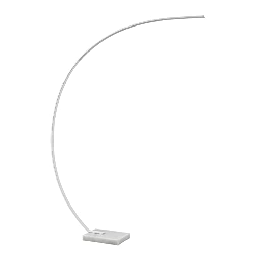 Lindby LED Stehlampe (Bogenleuchte) 'Kendra' dimmbar (Modern) in Weiß aus Metall u.a. für Wohnzimmer & Esszimmer (1 flammig,) - Bogenlampe, Stehleuchte, Floor Lamp, Standleuchte, Wohnzimmerlampe