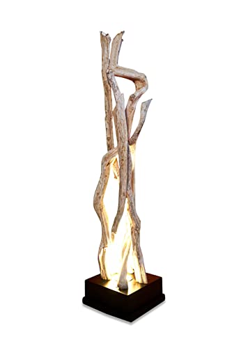 Kinaree Lianen Holz Stehlampe KOKEE - 120cm Standleuchte - natürlich gewachsene Lianen Beleuchtung