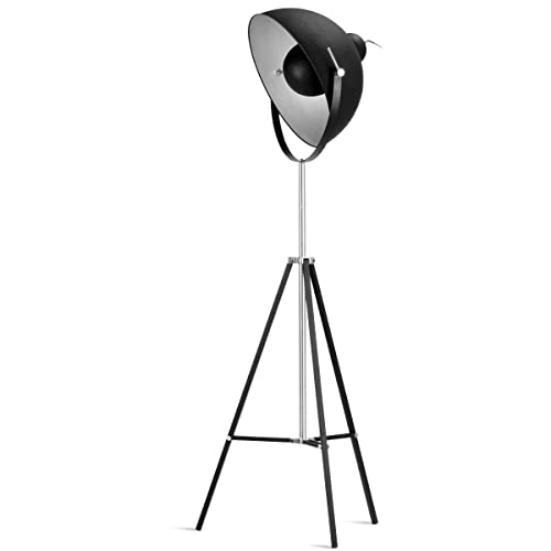 183 cm Design-Stehlampe Hollywood Farbe: Schwarz