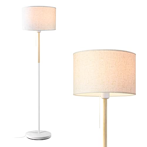 Home LED Lampe Wohnzimmer Retro Design E27, 152cm Classic Standlampe für Wohnzimmer, Schlafzimmer, Büro, Hotel (Weiss)