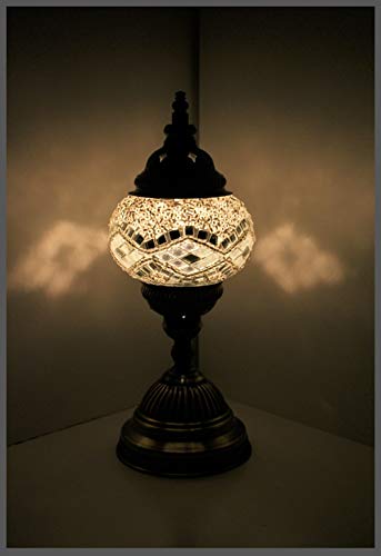 Mosaiklampe Mosaik - Tischlampe S Stehlampe orientalische lampe Silber Samarkand-Lights