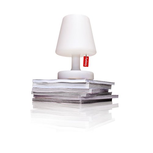 Fatboy Edison the Petit | Tischlampe, Outdoor Lampe, Nachttischlampe | ohne Kabel | aufladbar mit Mini USB | aus Kunststoff | Weiss