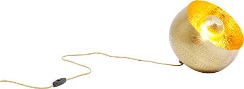 Kare Design Bodenleuchte Apollon Ø28cm, Gold, 17x28x28cm