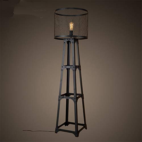ZAAHH Stehlampe Tripod Black Vintage Tower Stehende Industrie Stehlampen Leuchten for Esszimmer Foyer Stehlampe