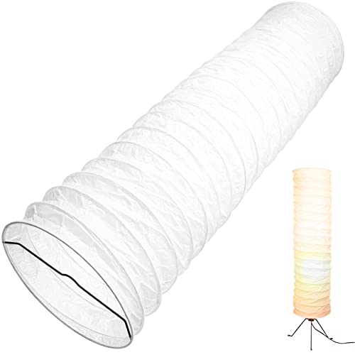 Totority Floor Light Shade Papier-Stehlampenschirm Faltbare Papierlampe Reispapier-Lampenabdeckun g Moderne Stehleuchte im Japanischen Stil für Heimhotelwand-Stehlampe Stehlampenschirm Papier