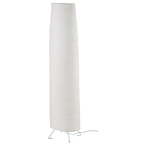 IKEA Stehlampe, legierter Stahl, weiss/handgefertigt, 136 cm (VICKLEBY)
