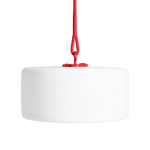 Fatboy® Thierry le Swinger Rot | Stehlampe oder Hängelampe für Innen & Außen | ohne Kabel | aufladbar mit USB