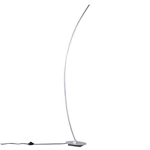 Lindby LED Stehlampe (Bogenleuchte) 'Nalevi' (Modern) in Alu aus Metall u.a. für Wohnzimmer & Esszimmer (1 flammig,) - Bogenlampe, Stehleuchte, Floor Lamp, Standleuchte, Wohnzimmerlampe