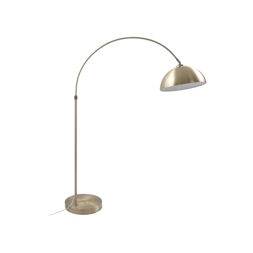 Lindby Stehlampe (Bogenleuchte) 'Lennart' (Modern) in Bronze aus Metall u.a. für Wohnzimmer & Esszimmer (1 flammig, E27) - Bogenlampe, Stehleuchte, Floor Lamp, Standleuchte, Wohnzimmerlampe
