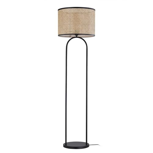Lindby Stehlampe 'Yaelle' (Landhaus, Vintage, Rustikal) aus Holz u.a. für Wohnzimmer & Esszimmer (1 flammig, E27) - Stehleuchte, Standleuchte, Floor Lamp, Wohnzimmerlampe, Wohnzimmerlampe