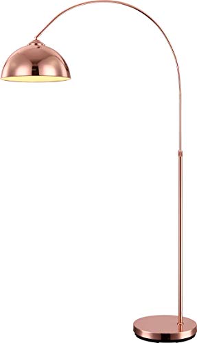 Globo Elegante Bogen Steh Stand Leuchte Lampe Kupferfarbig 1x E27 höhenverstellbar NEWCASTLE 58227C, medium