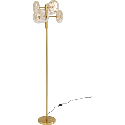 Kare Design Stehleuchte Headlight Brass, Gold, 163cm, Stehlampe für Wohnzimmer, Bodenlampe, Dekoleuchte, Leuchtmittel nicht inklusiv
