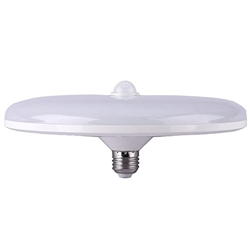 KaivAL UFO Smart LED-Birnen-Sensor PIR Infrarot E27 110V 220V Kaltweiß Auto Smart Deckenbeleuchtung Körpersensor Nachtlampe,15W