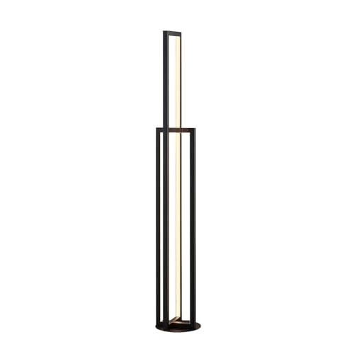 Lucande LED Stehlampe 'Hylda' dimmbar (Modern) in Schwarz aus Aluminium u.a. für Wohnzimmer & Esszimmer (2 flammig,) - LED-Stehleuchte, Floor Lamp, Standleuchte, Wohnzimmerlampe, Wohnzimmerlampe