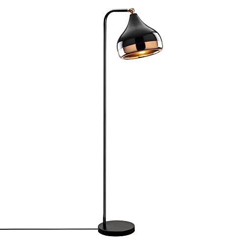 Opis FL5 Stehlampe (120 cm hoch) – Elegante Stehlampe aus schwarzem Metall und Kupfer