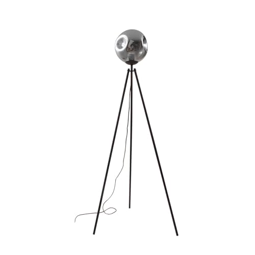 Lindby Dreibein Stehlampe 'Valentina' (Modern) in Braun aus Metall u.a. für Wohnzimmer & Esszimmer (1 flammig, E27) - Stehleuchte, Standleuchte, Floor Lamp, Wohnzimmerlampe, Tripod, Wohnzimmerlampe