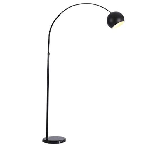 ZAJ Eisen + Marmor Einstellbare, Schwarz Messing Beleuchtung for Büroaufgaben   Einstellbare Gooseneck Pole Lampe (Color : Black)