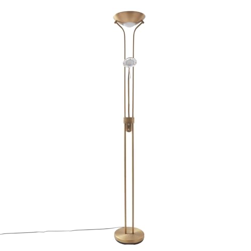 Lindby LED Stehlampe 'Josefin' dimmbar in Bronze aus Metall u.a. für Wohnzimmer & Esszimmer, Deckenfluter, Stehleuchte, Floor Lamp, Standleuchte, Wohnzimmerlampe, Wohnzimmerlampe
