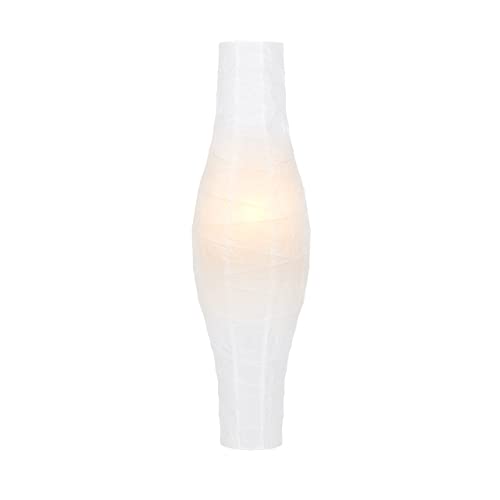 FHU Lampenschirm aus Papier, Papierschirm, Kompatibel mit DUDERO & Anderen Stehlampen, Ersatzlampenschirm für Stehleuchten, Papierdesign, Weiß, 117 cm Hoch