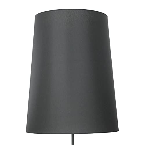Stoff Lampenschirm groß für E27 Stehlampe Ø50cm konisch Grau wohnlicher Leuchtenschirm