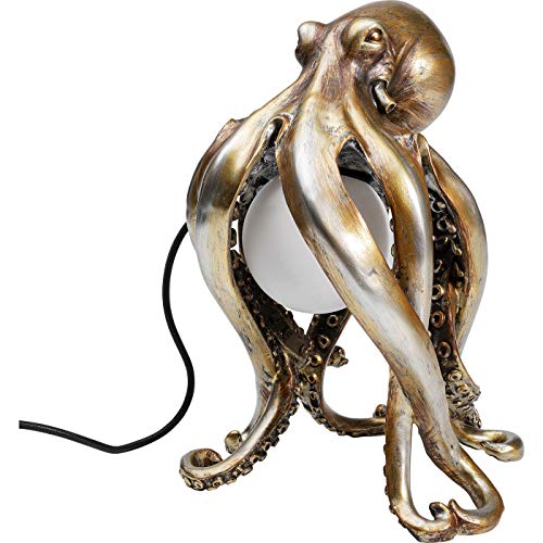 Kare Design Tischleuchte Animal Octopus, Gold, Höhe 34cm