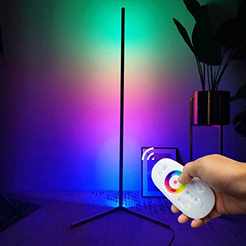 HSART LED Stehlampe Eck Stehlampe Stehlampen.43 Inches Stehleuchte mit RGB Farbwechsler und Fernbedienung,RGB dimming
