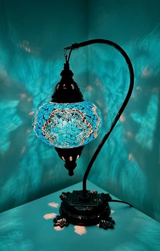 Samarkand - Lights Mosaik - Stehlampe L Tischlampe orientalische marokkanische türkische Mosaiklampe Türkis - Stern