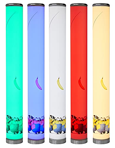 Northpoint LED Minions Banane Stehlampe Lichtsäule Kinderzimmer 100cm glatt Standleuchte Stehleuchte dimmbar Farbwechsel mit Fernbedienung