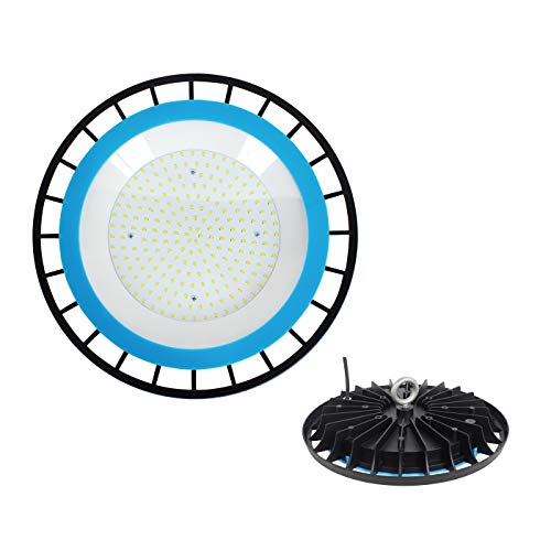 UFO Industrielle LED-Lampe mit 150 Watt, 15000 Lumen, natürliches Licht, 4000 K, ideal für Werkstätten und Industrielager