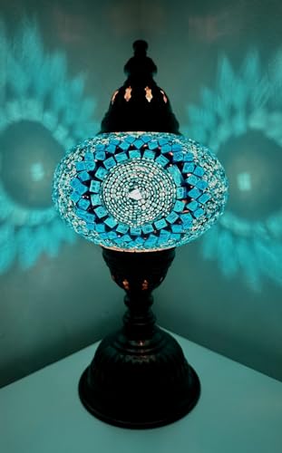Samarkand - Lights Mosaiklampe Mosaik - Tischlampe L Stehlampe orientalische lampe Türkis