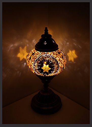 Mosaik lampe Mosaiklampe Mosaik - Tischlampe M Stehlampe orientalische lampe Gold Samarkand-Lights