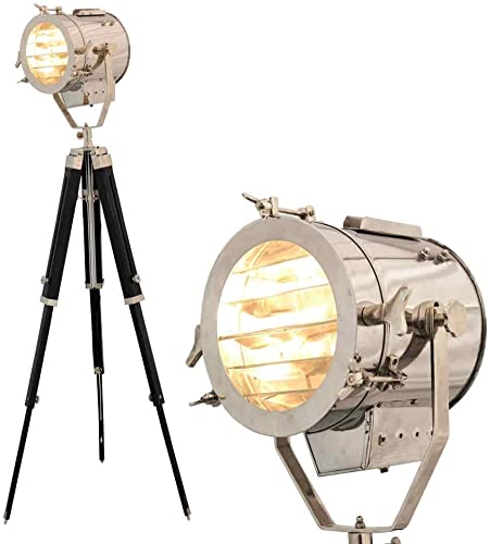 Brand S.H Vintage Nautical Hollywood Studio Spotlight Tripod Stehlampe für Home & Office Decor