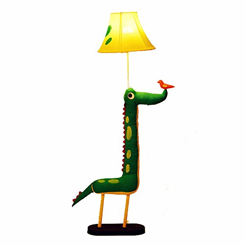 FEIFEI Cartoon Stoff Kunst Stehlampe Kreative Schöne Tier Dekoration Licht gelten für Kinderzimmer Schlafzimmer Wohnzimmer (Farbe : Netzschalter-Taste)