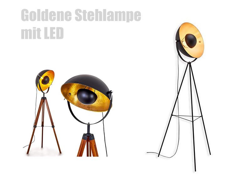 Stehlampe Gold LED