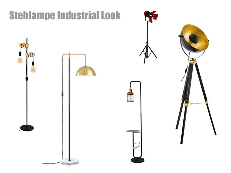 Stehlampe Industrial Look