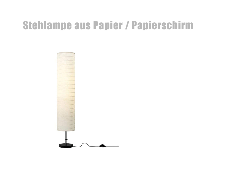 IKEA Stehlampe mit Papierschirm