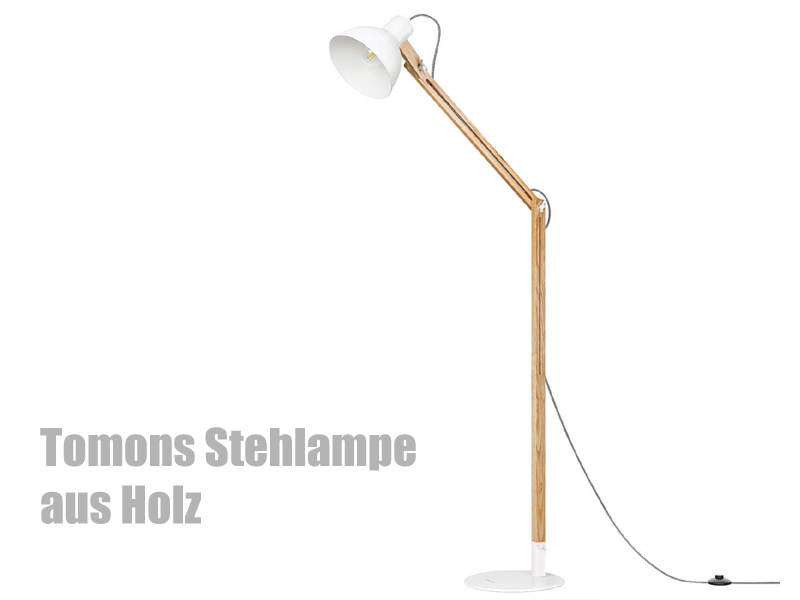 Tomons Stehlampe aus Holz